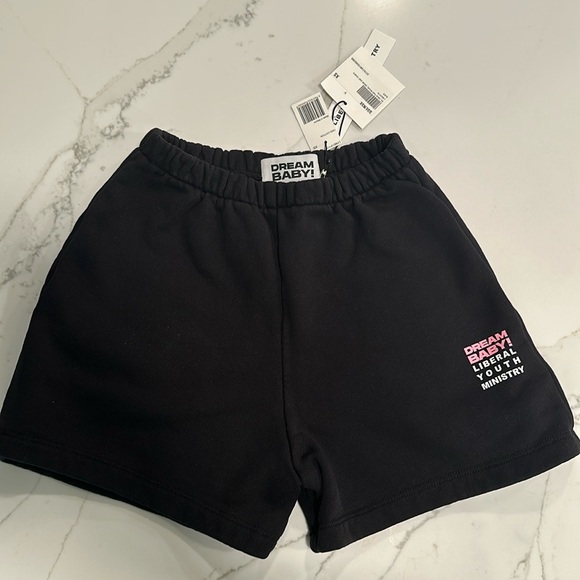 Liberal Youth Ministry - Dream Baby Graphic Sweat Shorts - Black XS SOLD OUT - Picture 2 of 7